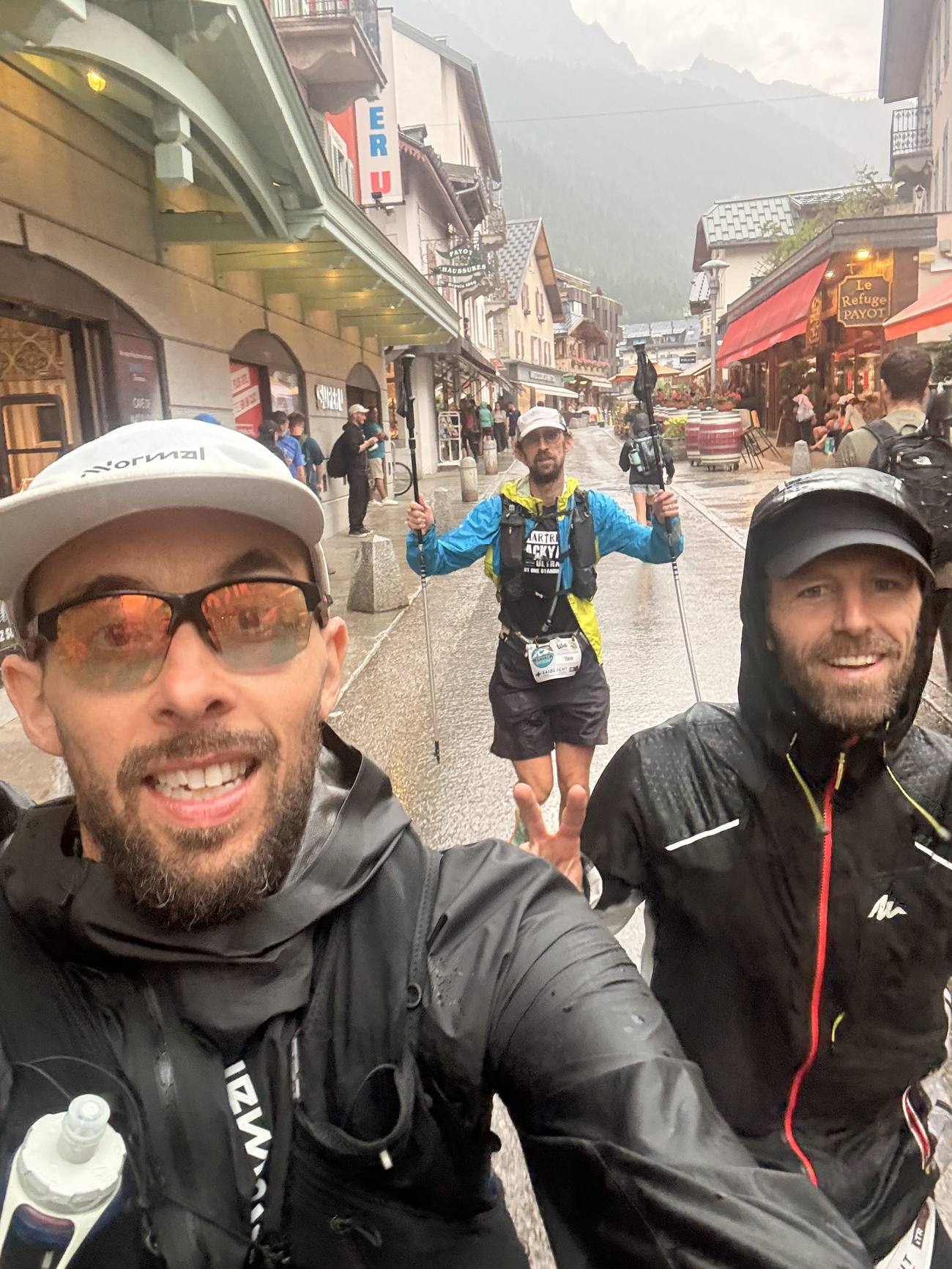 Les derniers kilomètres vers Chamonix, sous l'orage