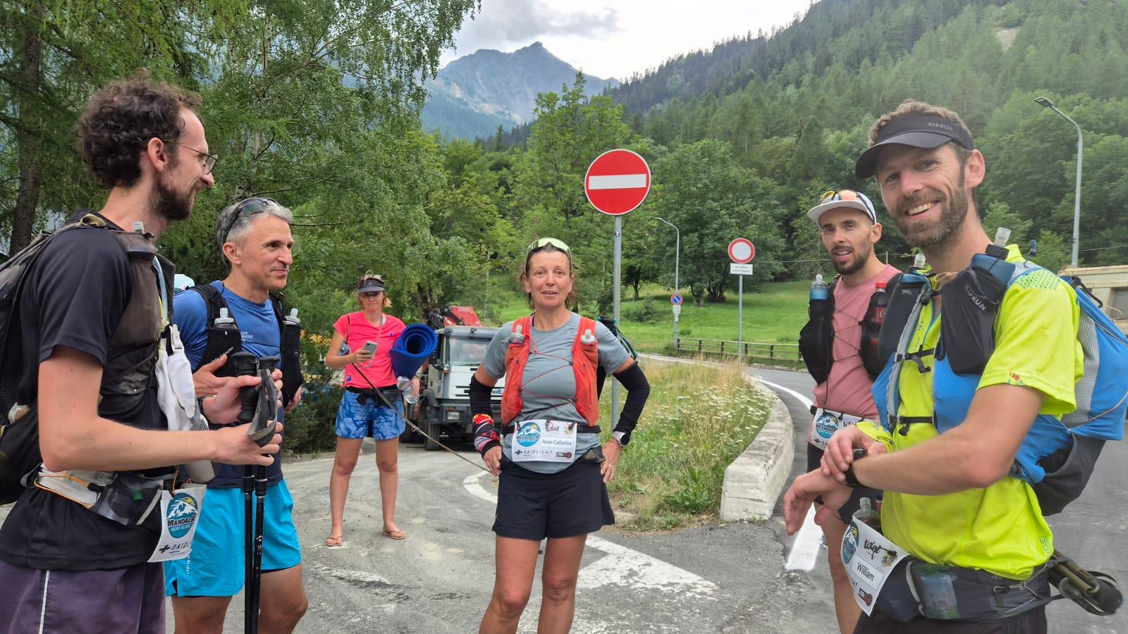Le départ de Courmayeur, on repart à quatre