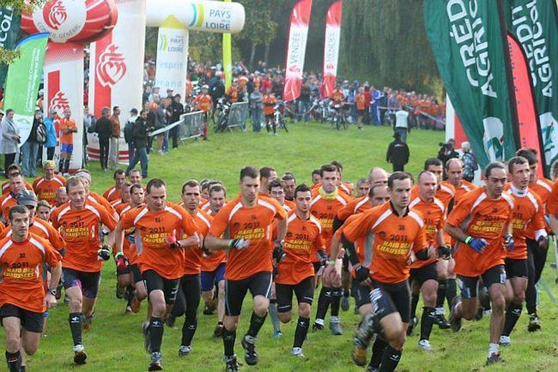 Le départ du Raid des Chaussées 2011 en Vendée