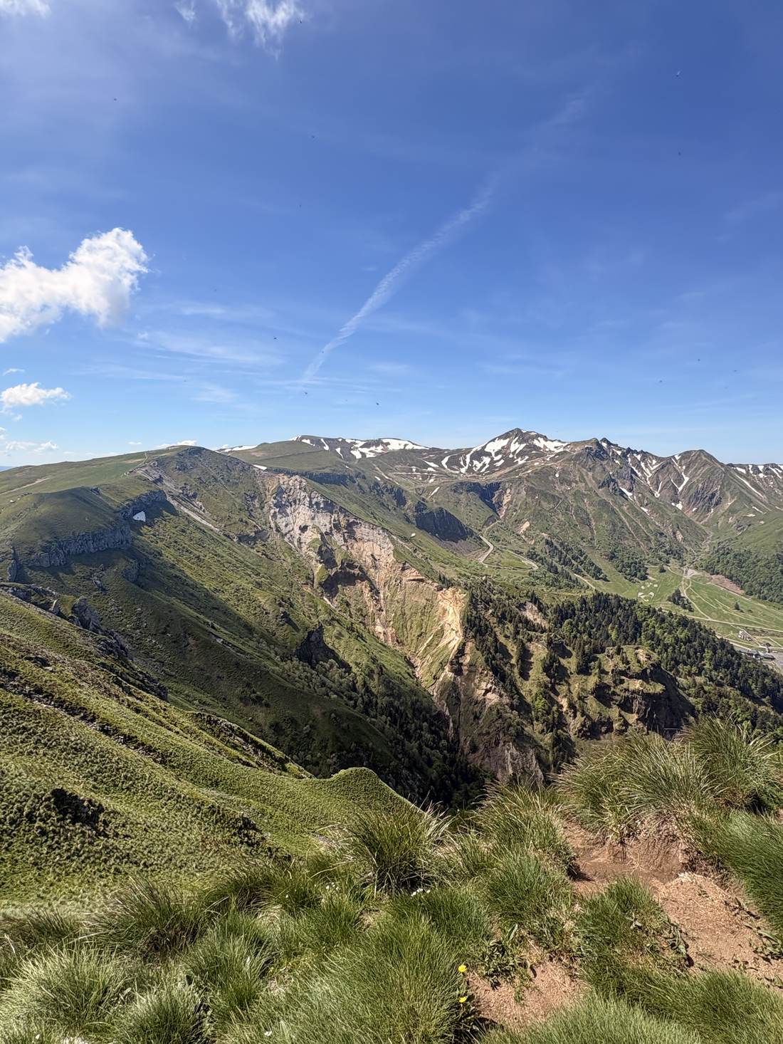 La vallée en contrebas